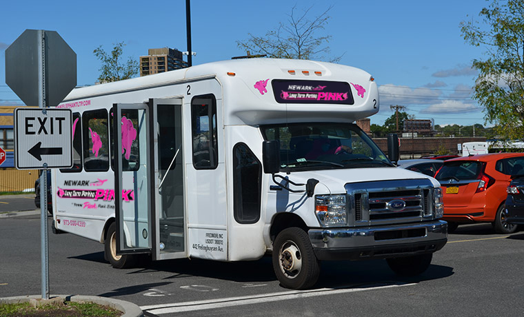 pink-elephant-shuttle-bus Newark Airport Shuttle